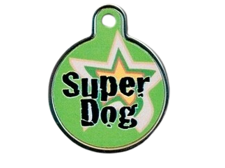 Círculo grande &quot;Super Dog&quot; Borde alzado 