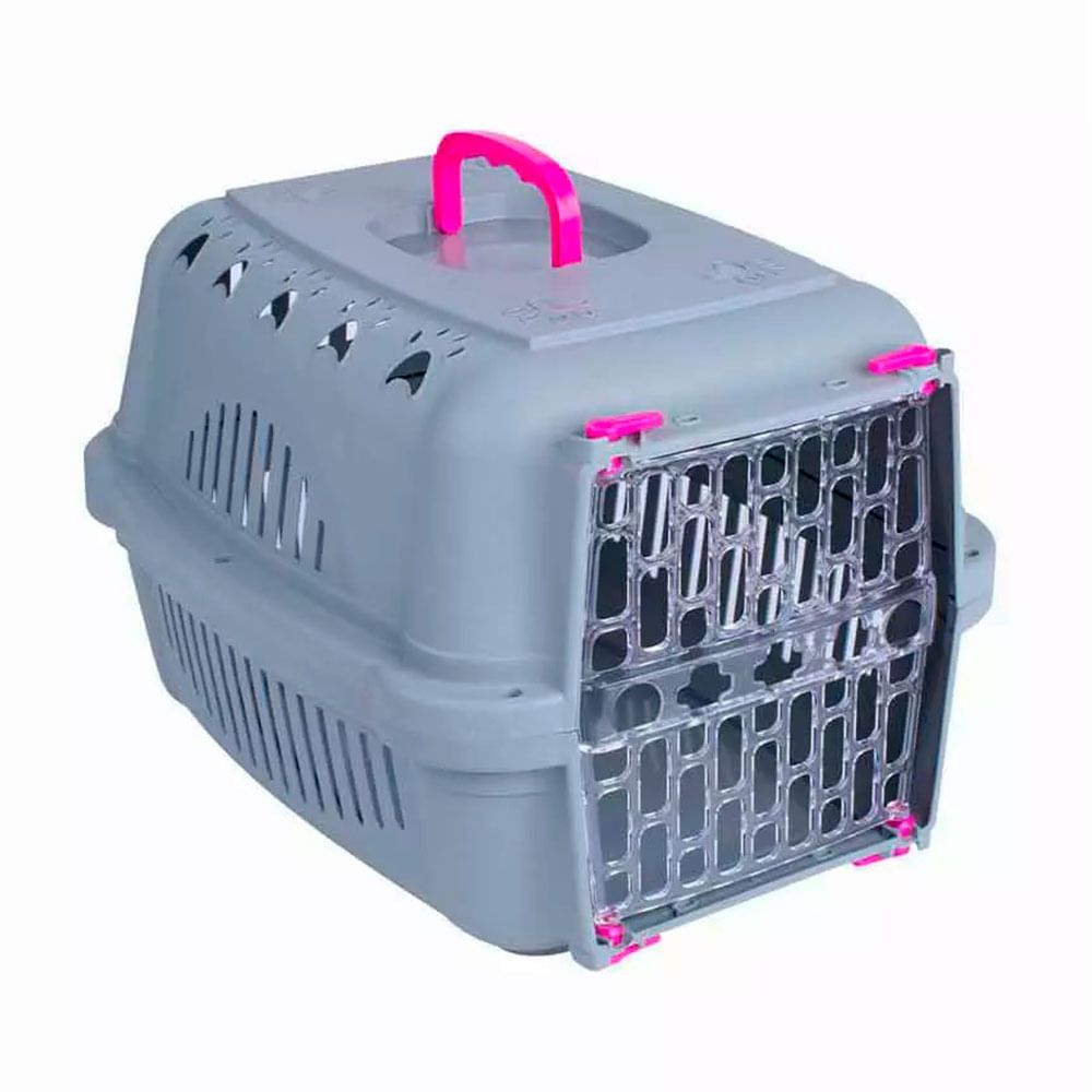 TRANSPORTADORA FALCON #1 ELEGANCE ROSA (PUERTA PLASTICO)