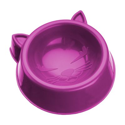 COMEDERO PARA GATOS DE LUJO 100 ML - ROSA
