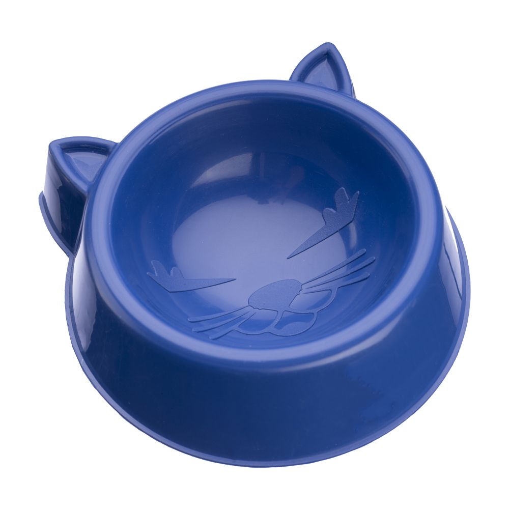 COMEDERO PARA GATOS DE LUJO 100 ML - AZUL