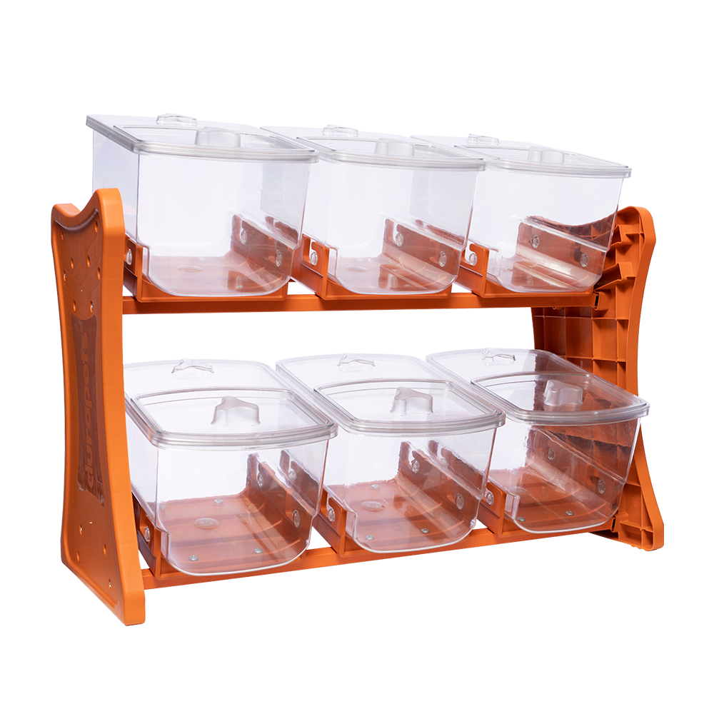 Gabinete Pos Para Mostrador Naranja 3x2 - Simple