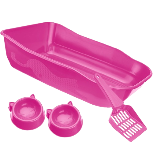 Kit Bandeja Higienica Individual - Rosa