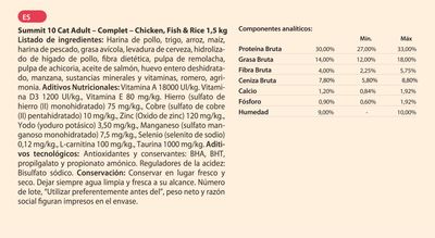 Summit Life Stages Adult Cat Chicken &amp; Rice
