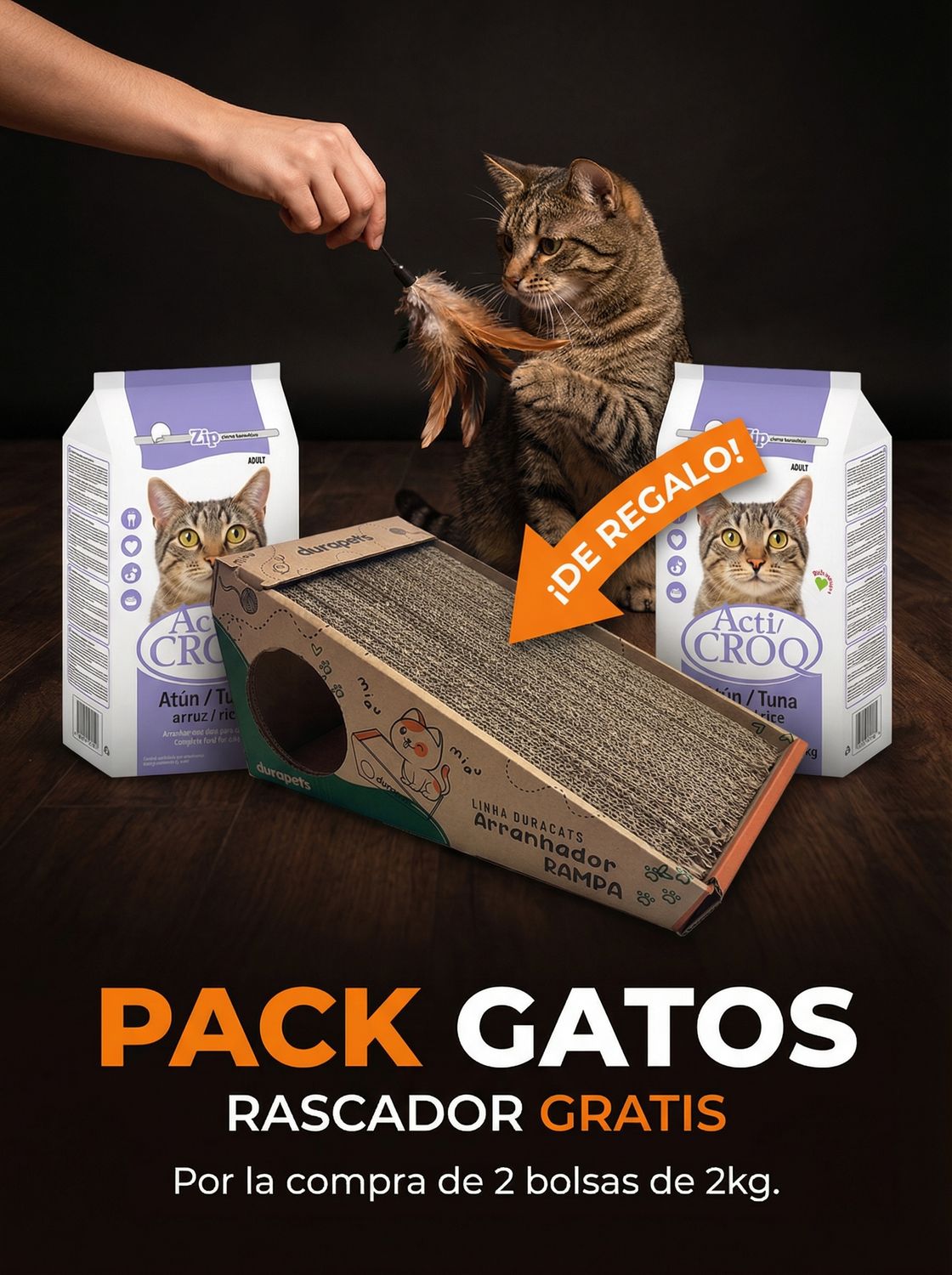 Acti-Croq® Atún 4 kg + Rascador