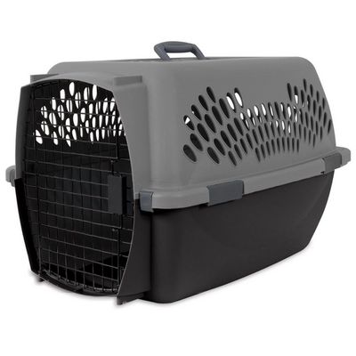 Pet Porter Traditional Kennel Gray &amp; Black - 10 Lbs