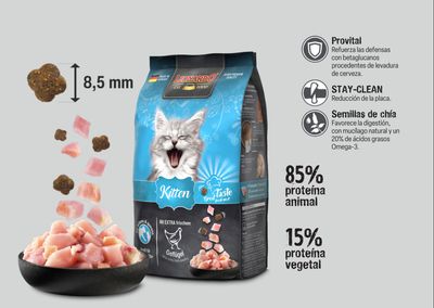 Alimento Seco para Gato Cachorro Leonardo Kitten