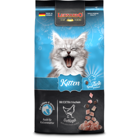 Alimento Seco para Gato Cachorro Leonardo Kitten