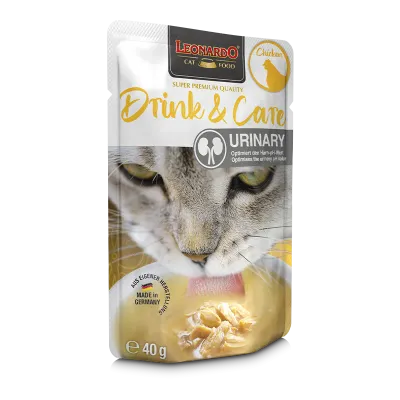 Suplemento Líquido para Gato Leonardo Drink &amp; Care Urinary Pollo 40 g
