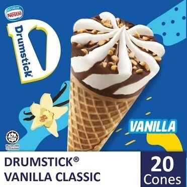 NESTLÉ Drumstick Vanilla (20 Cones)