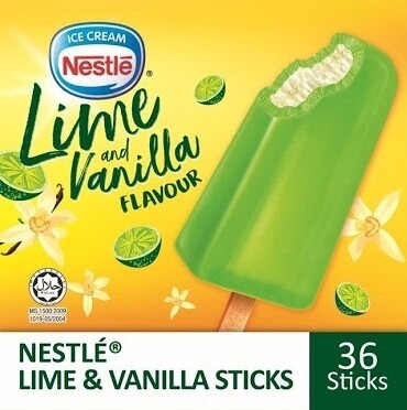 NESTLÉ Lime and Vanilla Frozen Confection  (36 Sticks)