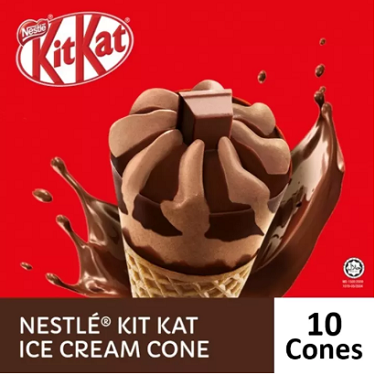 NESTLÉ KITKAT Ice Cream Cone (10 Cones)