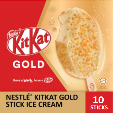 NESTLÉ KITKAT GOLD Stick Ice Cream (10 Sticks)