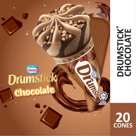 NESTLÉ Drumstick Chocolate Ice Cream  (20 Cones)