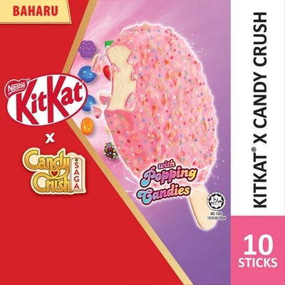 Nestlé Kitkat Candy Crush Stick Ice Cream  (10 Sticks)