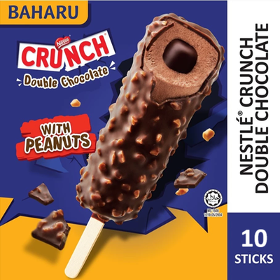 NESTLÉ Crunch Double Chocolate Ice Cream  (10 Sticks)