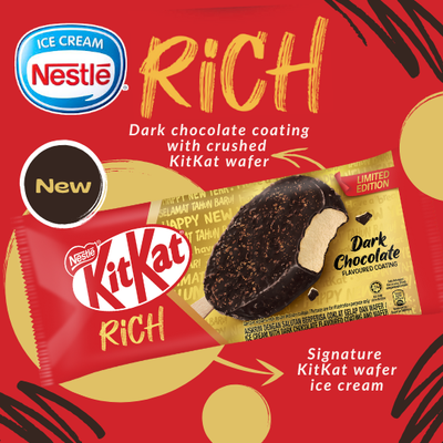 Nestlé KitKat RICH Stick Ice Cream  (10 Sticks)