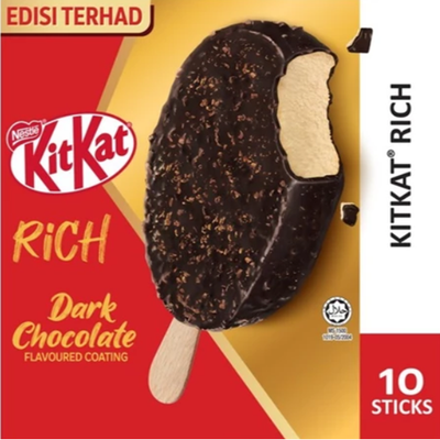 Nestlé KitKat RICH Stick Ice Cream  (10 Sticks)