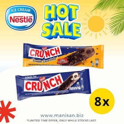 [HOT SALE] NESTLÉ Crunch Vanilla / Double Choc Ice Cream  (8 Sticks)