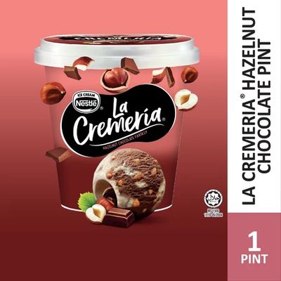 LA CREMERIA Hazelnut Chocolate Fantasy Ice Cream (1 Pint, 750ml)