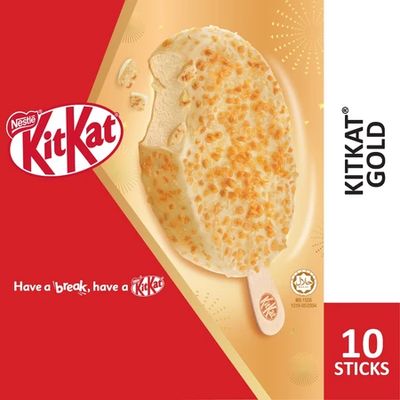 NESTLÉ KITKAT GOLD Stick Ice Cream  (10 Sticks)