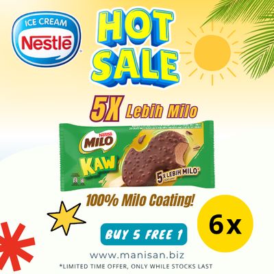 [HOT SALE] Nestle Milo KAW Ice Cream Stick (6 Sticks)