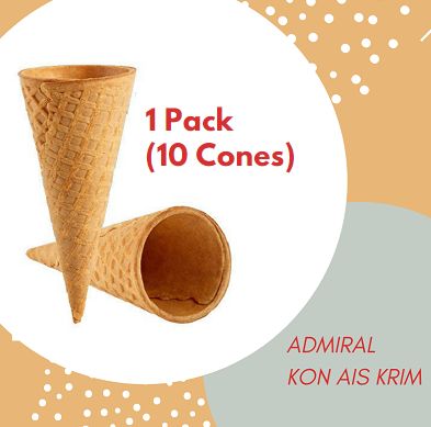 Sugar Cones 10pcs  / Admiral Kon Ais Krim