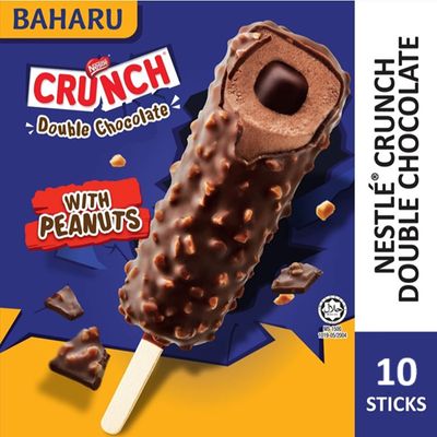 NESTLÉ Crunch Double Chocolate Ice Cream  (10 Sticks)