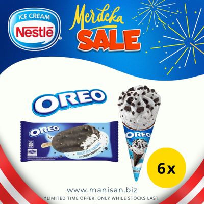 [MERDEKA SALE] OREO Ice Cream (6 Pcs)