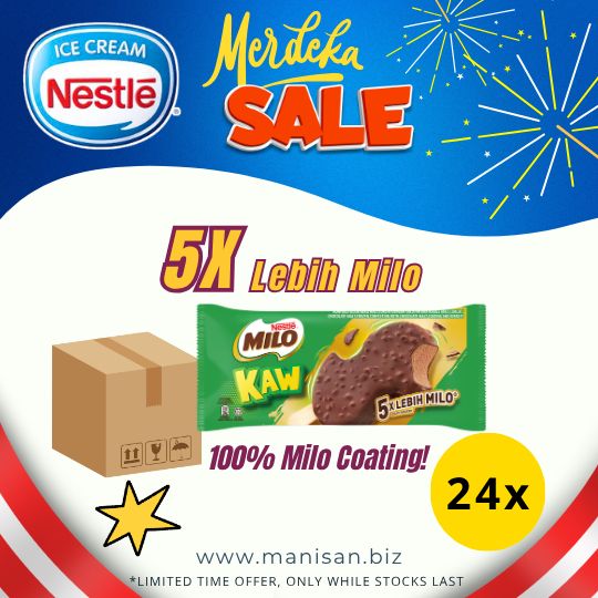 [MERDEKA SALE] NESTLÉ MILO KAW Ice Cream Stick (24 Sticks)