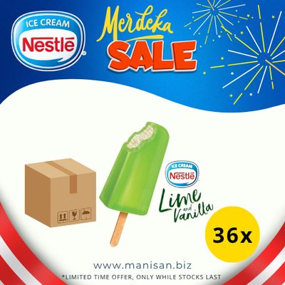 [MERDEKA SALE]  NESTLÉ Lime and Vanilla Frozen Confection  (36 Sticks)
