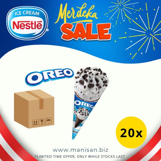 [MERDEKA SALE] NESTLÉ Oreo Ice Cream Cone (20 Cones)