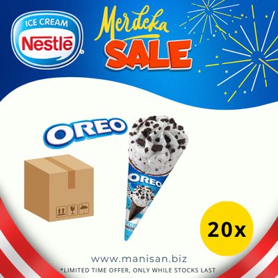 [MERDEKA SALE] NESTLÉ Oreo Ice Cream Cone (20 Cones)