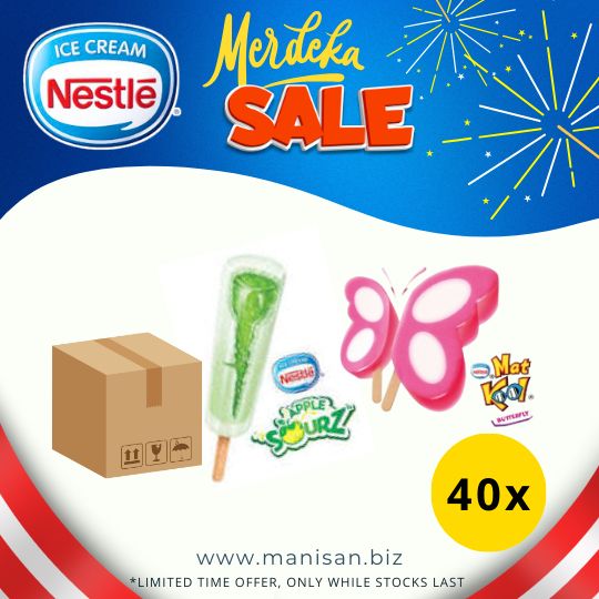 [MERDEKA SALE] NESTLÉ Apple Sourz / Matkool Butterfly (40 Sticks)