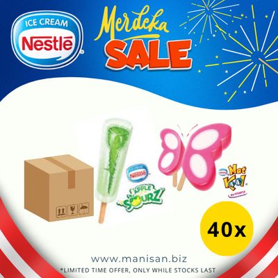 [MERDEKA SALE] NESTLÉ Apple Sourz / Matkool Butterfly (40 Sticks)
