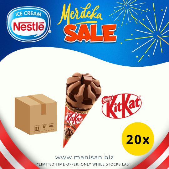 [MERDEKA SALE] Nestle KitKat Ice Cream Cone (20pcs)