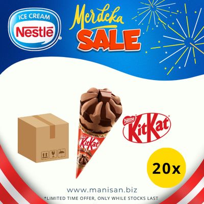 [MERDEKA SALE] Nestle KitKat Ice Cream Cone (20pcs)