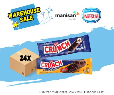[WHS] NESTLÉ Crunch Vanilla / Double Choc Ice Cream  (24 Sticks)
