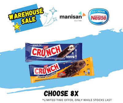 [WHS] NESTLÉ Crunch Vanilla / Double Choc Ice Cream  (8 Sticks)