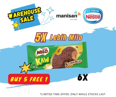 [WHS] NESTLÉ Milo KAW Ice Cream Stick (6 Sticks)