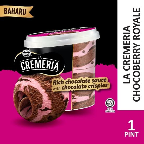 LA CREMERIA Chocoberry Pint Ice Cream (1 Pint, 750ml )