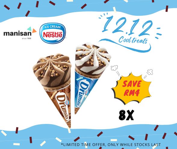 [12.12] NESTLÉ Drumstick Cone Ice Cream (8 Cones)