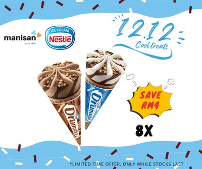 [12.12] NESTLÉ Drumstick Cone Ice Cream (8 Cones)