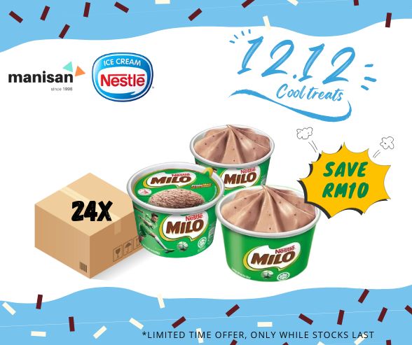 [12.12] Nestlé MILO Ice Cream Cup (24 Cups)