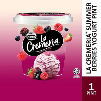 LA CREMERIA Summer Berries Yogurt Ice Cream (1 Pint, 750ml )