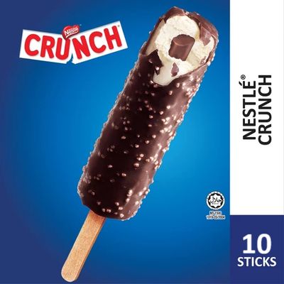 NESTLÉ Crunch Vanilla Ice Cream  (10 Sticks)