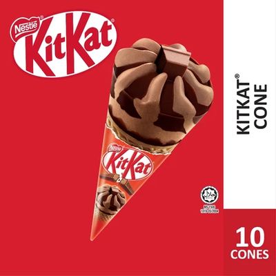 NESTLÉ KITKAT Ice Cream Cone (10 Cones)