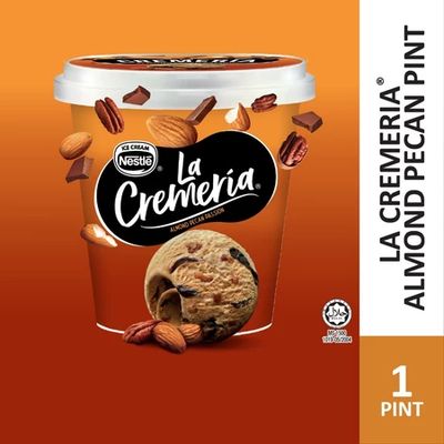 LA CREMERIA Almond Pecan Passion Ice Cream (1 Pint, 750ml)
