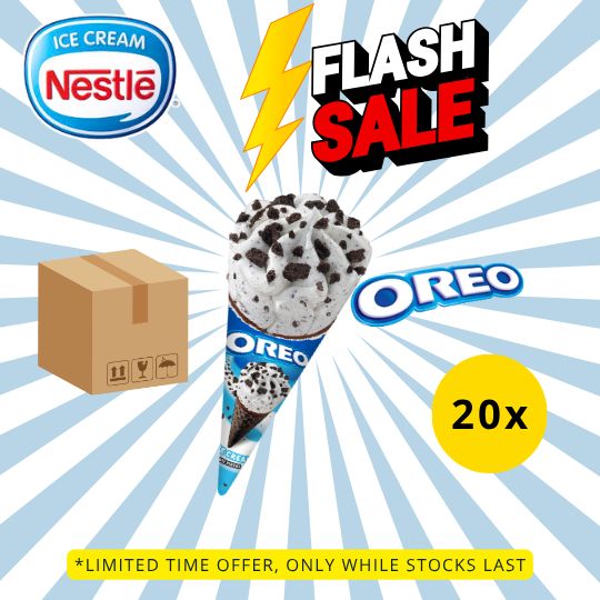 [FLASH SALE] NESTLÉ Oreo Ice Cream Cone (20 Cones)