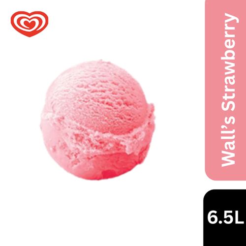 Wall's Tub 6.5L Strawberry Ice Cream