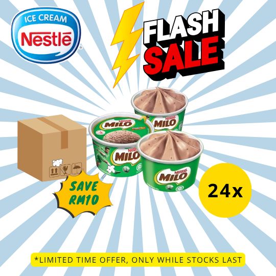 [FLASH SALE] Nestlé MILO Ice Cream Cup (24 Cups)